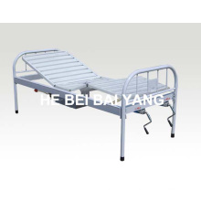 a-190 All Plastic-Sprayed Double Function Manual Hospital Bed